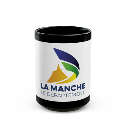 Flag of Manche France - Black Coffee Mug-15oz-The Sticker Space