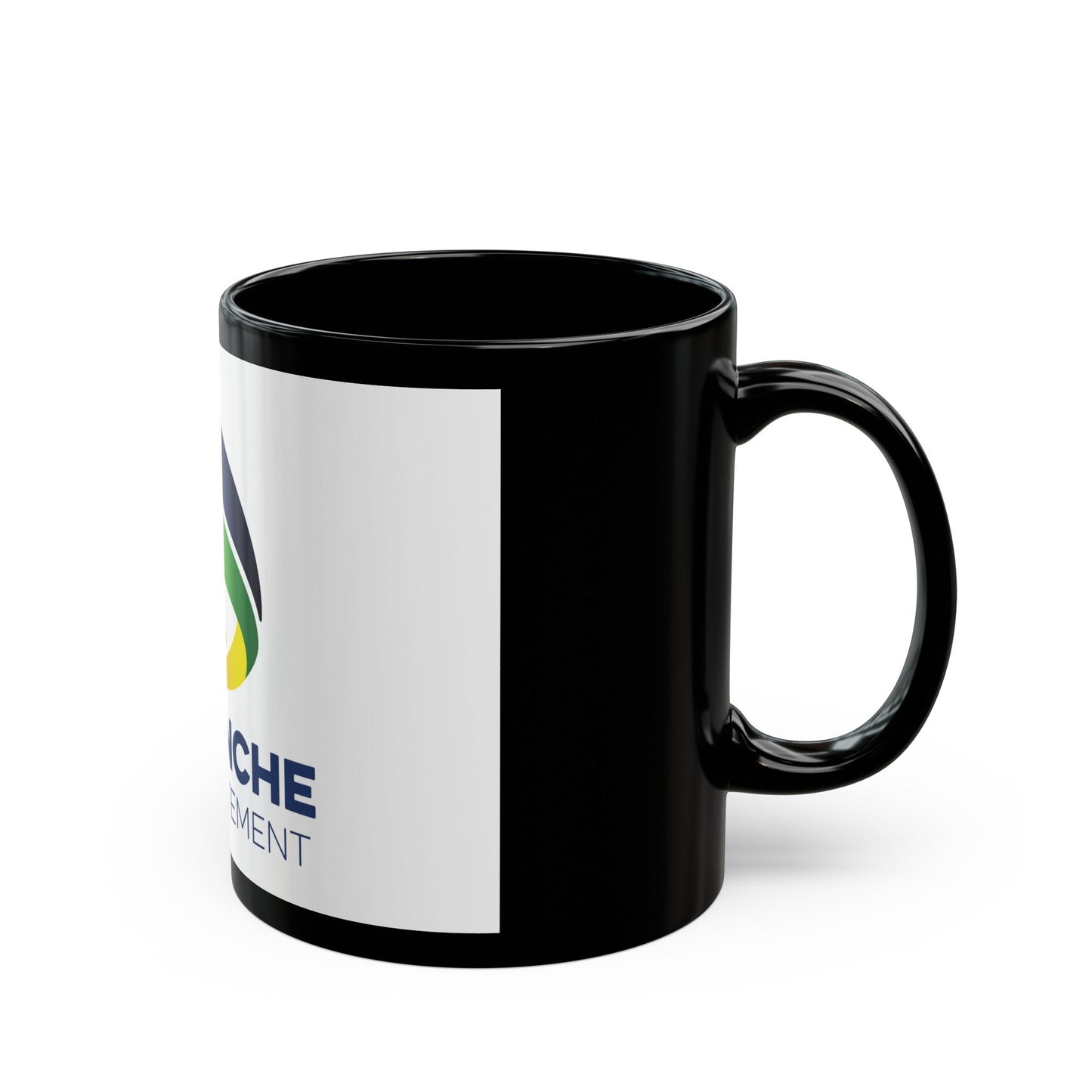 Flag of Manche France - Black Coffee Mug-The Sticker Space