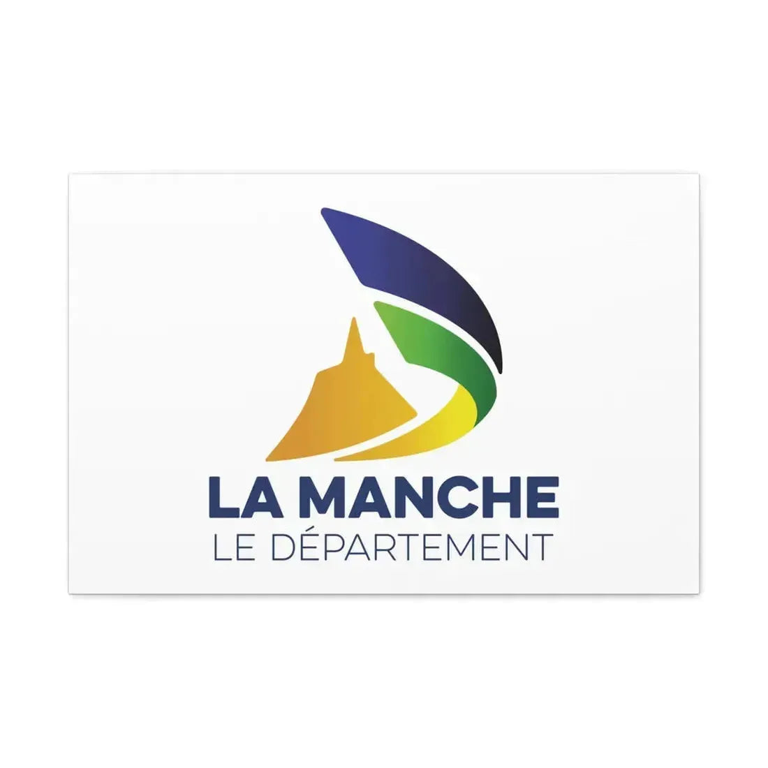 Flag of Manche France - Canvas Wall Art 30" x 20" 1.25" - The Sticker Space