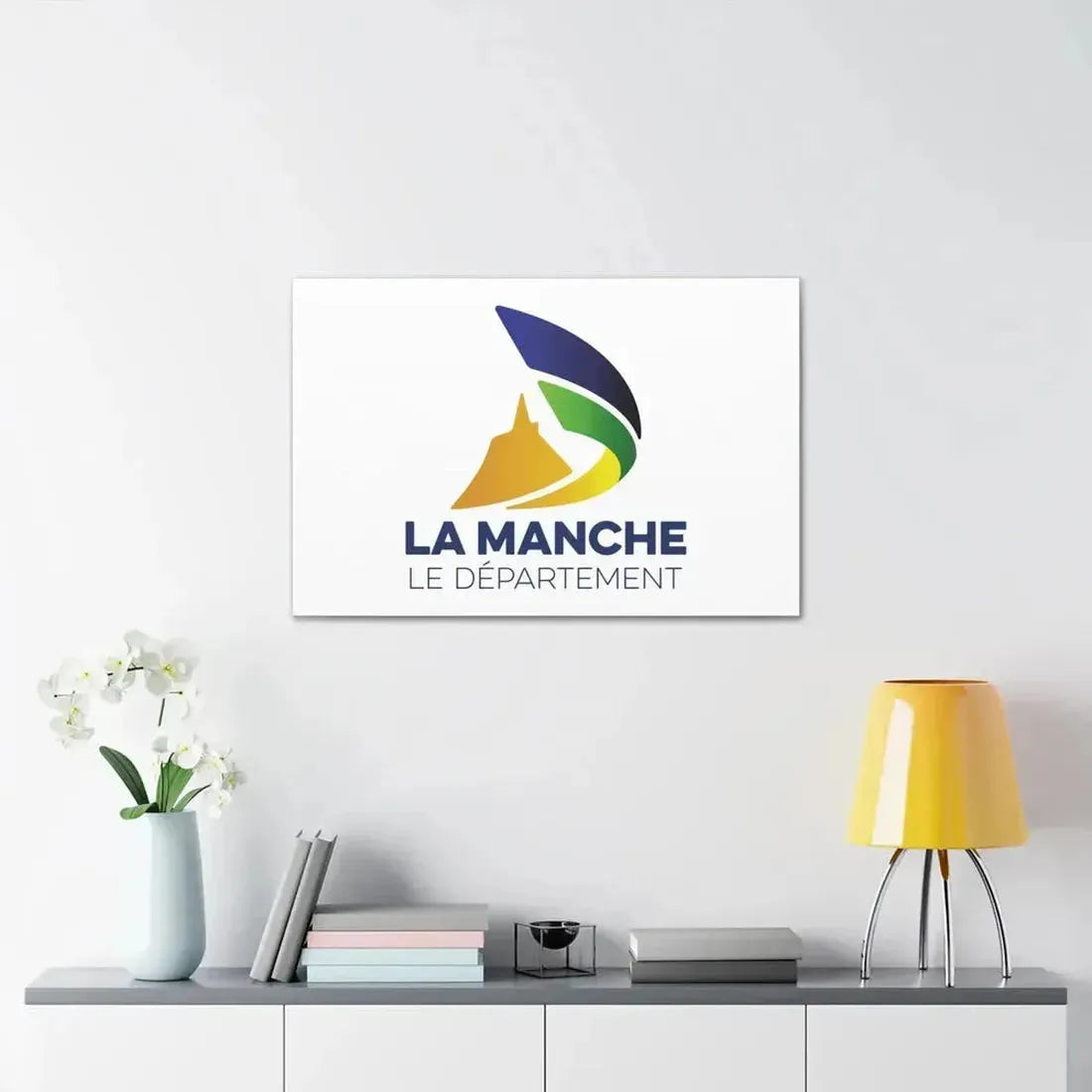 Flag of Manche France - Canvas Wall Art - The Sticker Space