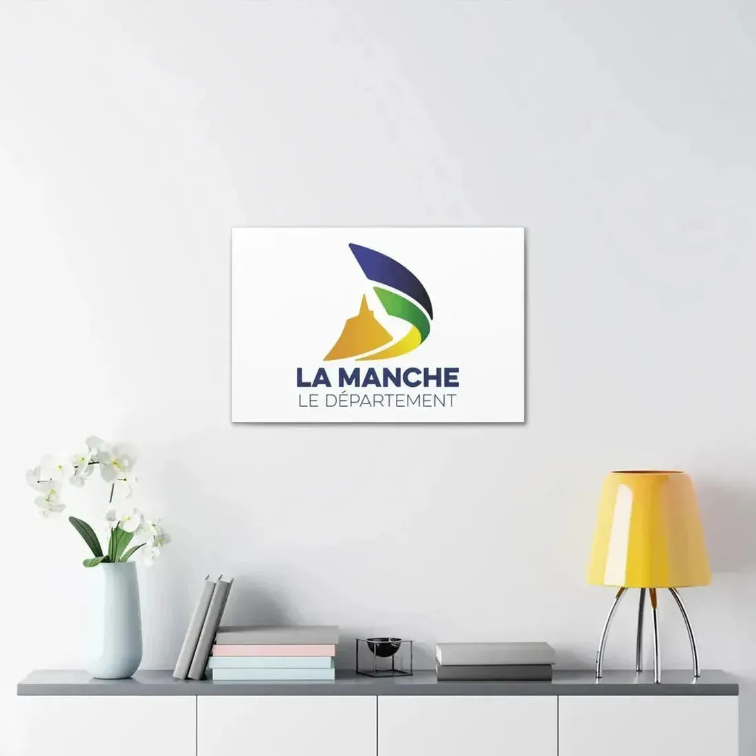 Flag of Manche France - Canvas Wall Art - The Sticker Space