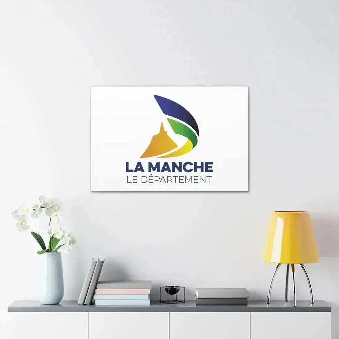 Flag of Manche France - Canvas Wall Art - The Sticker Space