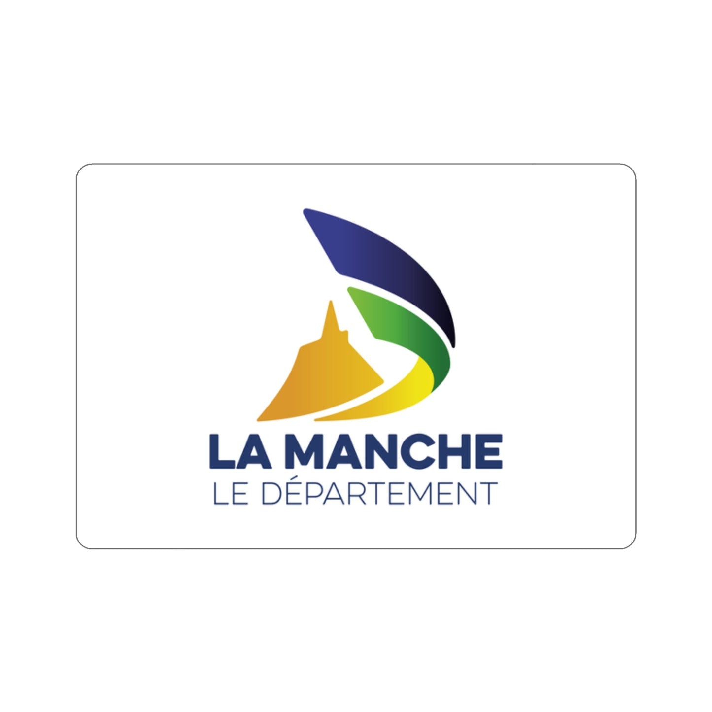 Flag of Manche France STICKER Vinyl Die-Cut Decal-2 Inch-The Sticker Space