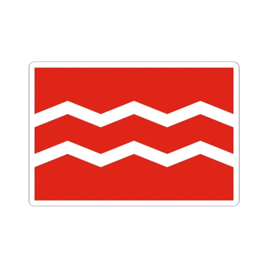 Flag of Manchukuo Coast Guard (China) STICKER Vinyl Kiss-Cut Decal 2 Inch White - The Sticker Space