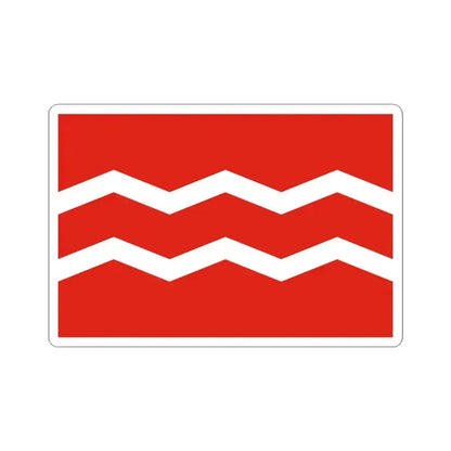 Flag of Manchukuo Coast Guard (China) STICKER Vinyl Kiss-Cut Decal 3 Inch White - The Sticker Space