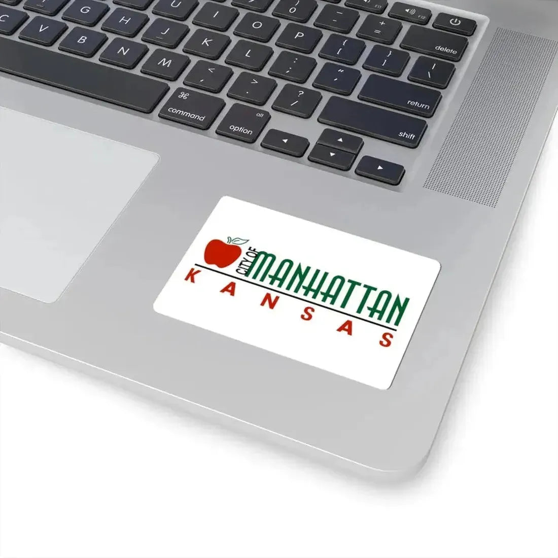 Flag of Manhattan Kansas 2009-2019 (United States) STICKER Vinyl Kiss-Cut Decal - The Sticker Space