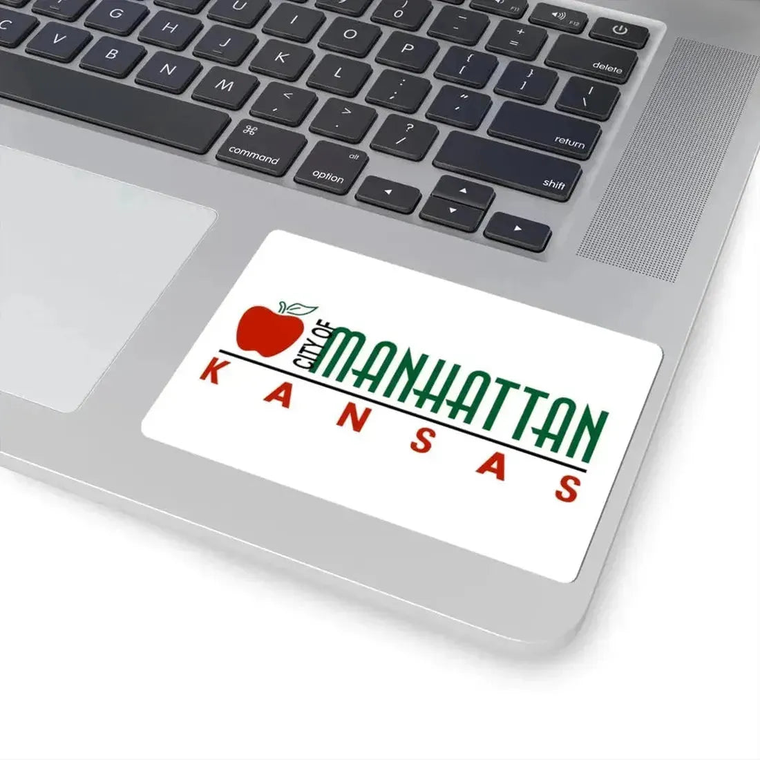 Flag of Manhattan Kansas 2009-2019 (United States) STICKER Vinyl Kiss-Cut Decal - The Sticker Space