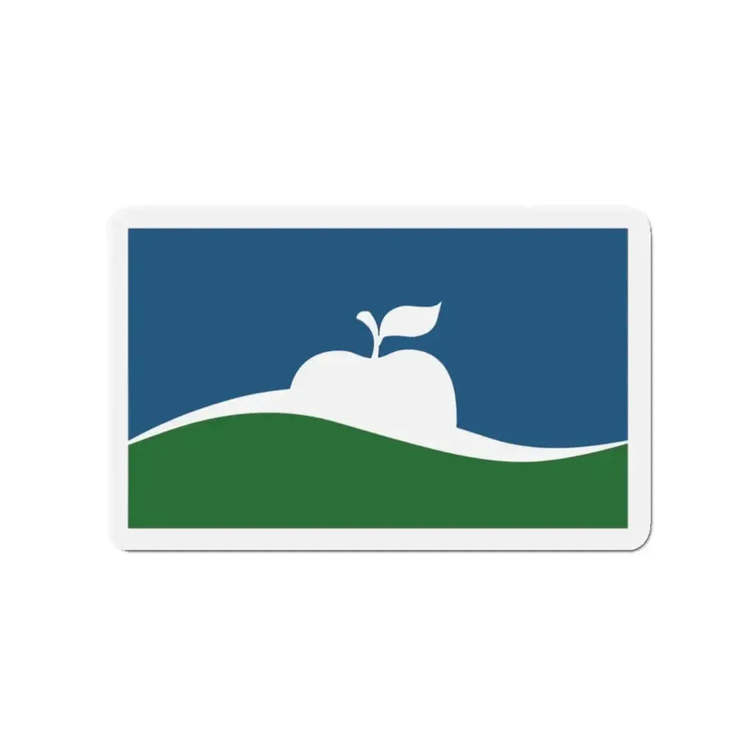 Flag of Manhattan Kansas - Refrigerator Magnet - The Sticker Space