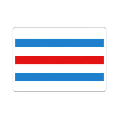 Flag of Manhay (Belgium) STICKER Vinyl Kiss-Cut Decal 3 Inch White - The Sticker Space