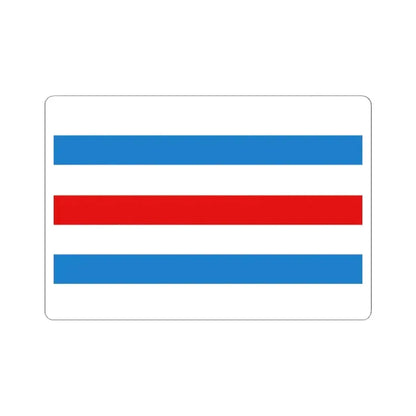 Flag of Manhay (Belgium) STICKER Vinyl Kiss-Cut Decal 4 Inch White - The Sticker Space