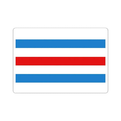 Flag of Manhay (Belgium) STICKER Vinyl Kiss-Cut Decal 6 Inch White - The Sticker Space