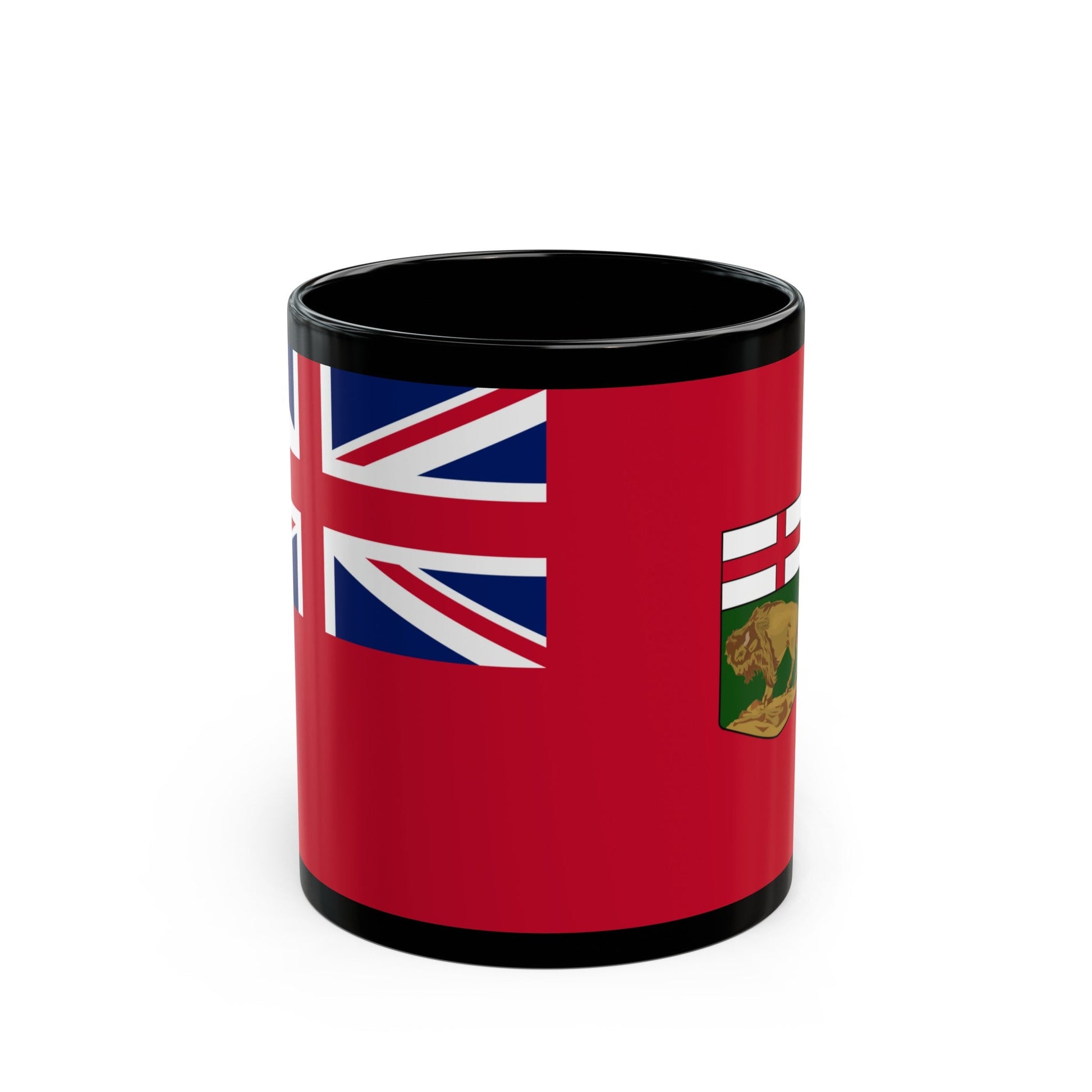 Flag of Manitoba Canada - Black Coffee Mug-11oz-The Sticker Space