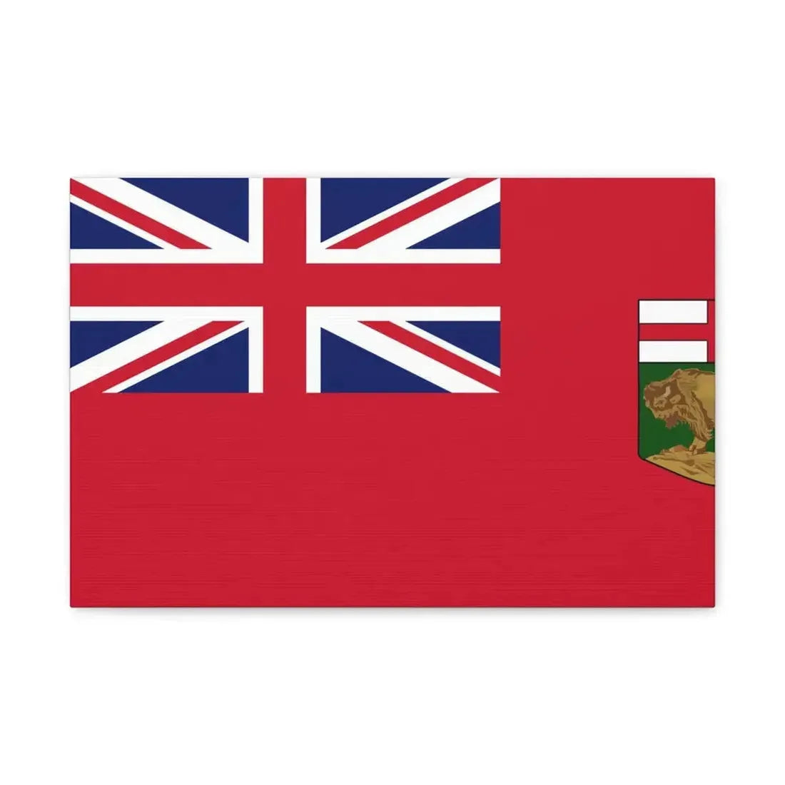Flag of Manitoba Canada - Canvas Wall Art 18″ x 12″ 1.25" - The Sticker Space