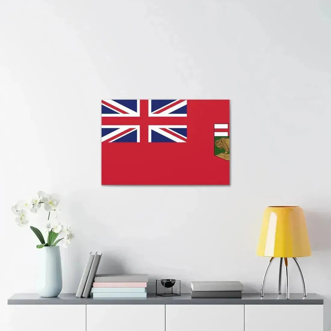 Flag of Manitoba Canada - Canvas Wall Art - The Sticker Space