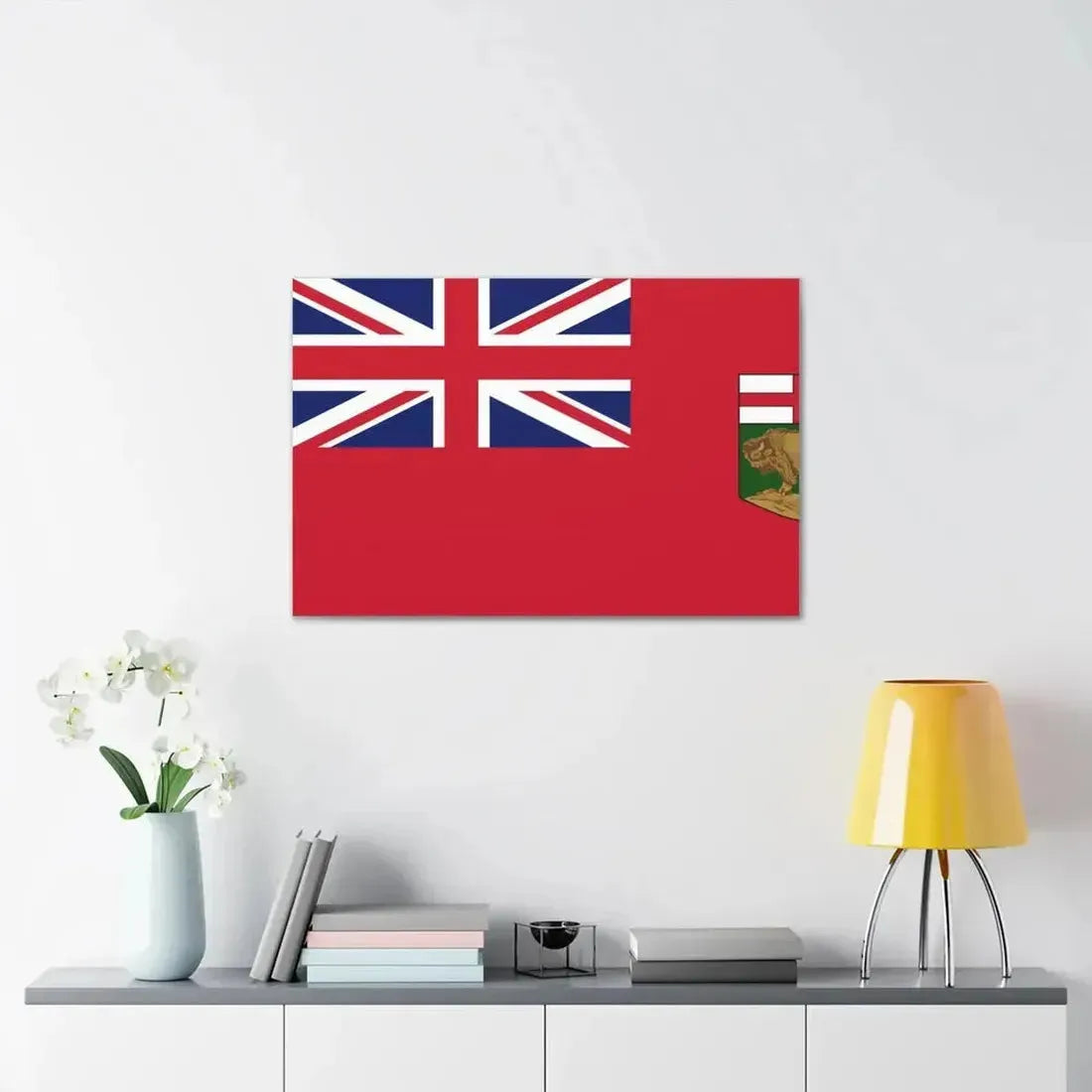 Flag of Manitoba Canada - Canvas Wall Art - The Sticker Space