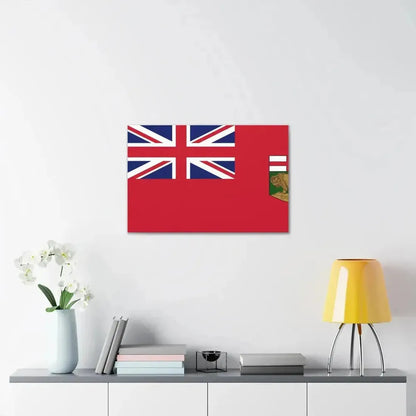 Flag of Manitoba Canada - Canvas Wall Art - The Sticker Space