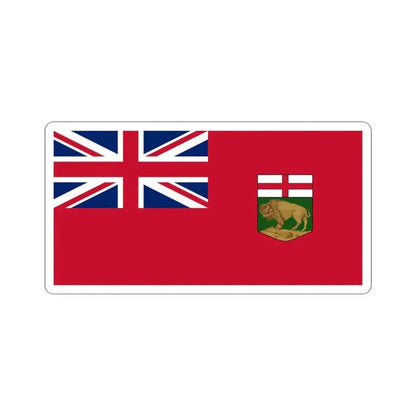 Flag of Manitoba (Canada) STICKER Vinyl Kiss-Cut Decal 6 Inch White - The Sticker Space
