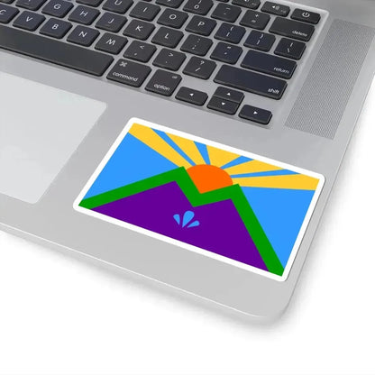 Flag of Manitou Springs Colorado (United States) STICKER Vinyl Kiss-Cut Decal - The Sticker Space