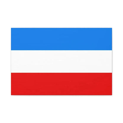 Flag of Mannheim Germany - Canvas Wall Art 24″ x 16″ 1.25" - The Sticker Space