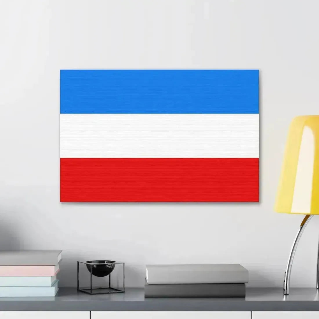 Flag of Mannheim Germany - Canvas Wall Art - The Sticker Space