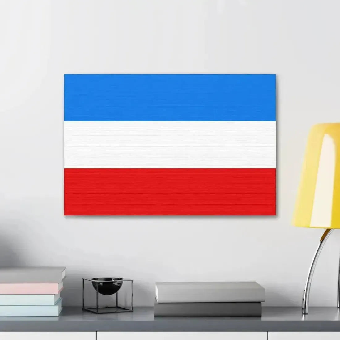 Flag of Mannheim Germany - Canvas Wall Art - The Sticker Space