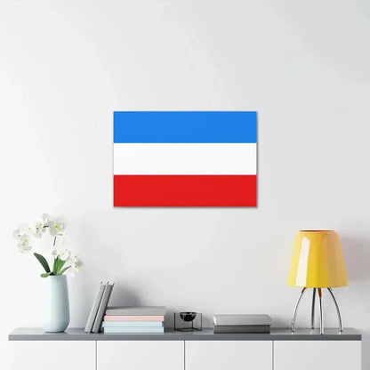 Flag of Mannheim Germany - Canvas Wall Art - The Sticker Space