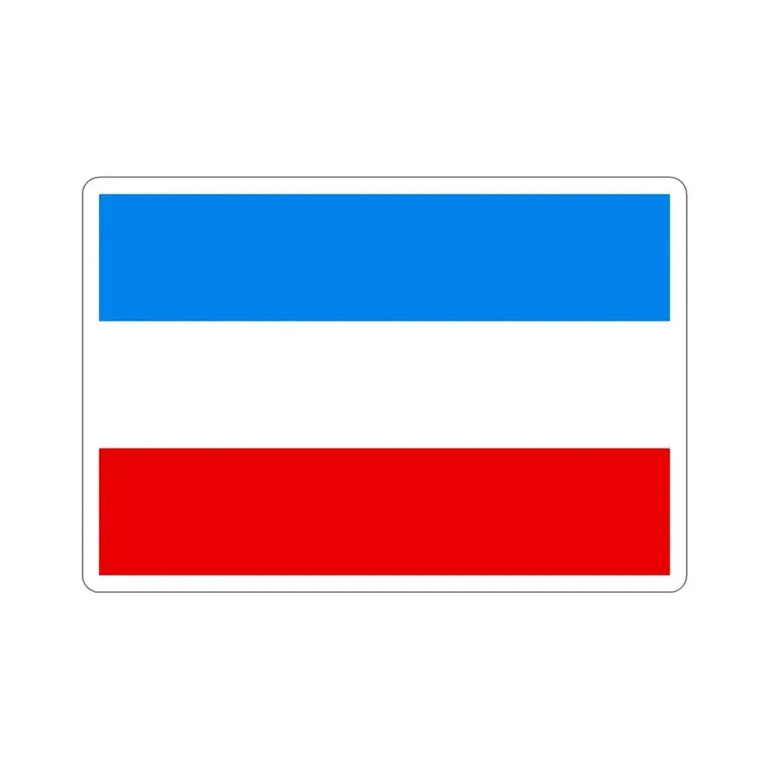 Flag of Mannheim Germany STICKER Vinyl Die-Cut Decal 4 Inch - The Sticker Space