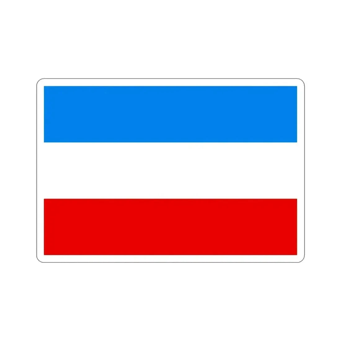 Flag of Mannheim Germany STICKER Vinyl Die-Cut Decal 6 Inch - The Sticker Space