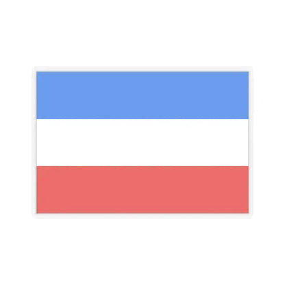 Flag of Mannheim Germany - STICKER Vinyl Kiss-Cut Decal 2 Inch Transparent - The Sticker Space