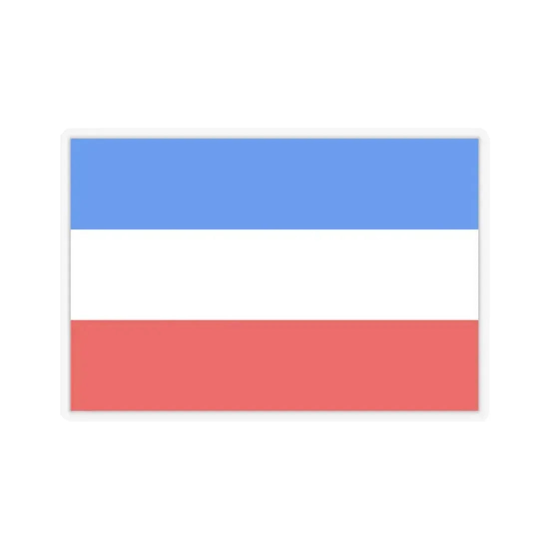 Flag of Mannheim Germany - STICKER Vinyl Kiss-Cut Decal 3 Inch Transparent - The Sticker Space