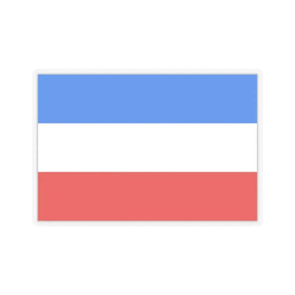 Flag of Mannheim Germany - STICKER Vinyl Kiss-Cut Decal 3 Inch Transparent - The Sticker Space