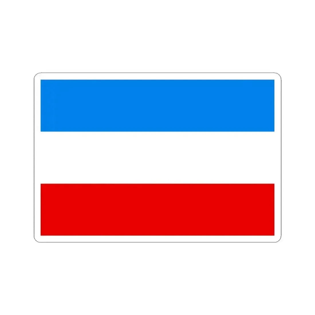 Flag of Mannheim Germany - STICKER Vinyl Kiss-Cut Decal 3 Inch White - The Sticker Space