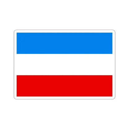 Flag of Mannheim Germany - STICKER Vinyl Kiss-Cut Decal 3 Inch White - The Sticker Space