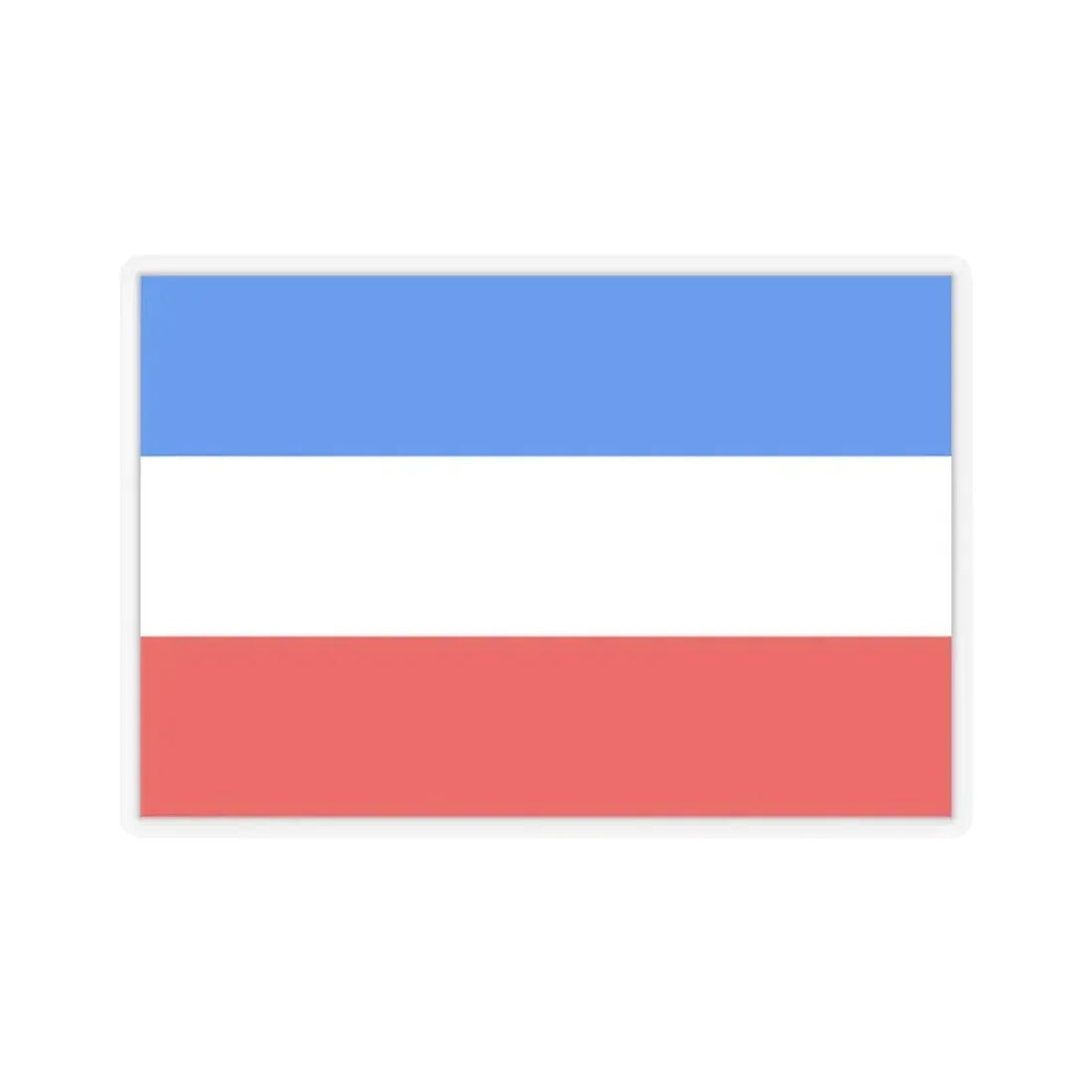 Flag of Mannheim Germany - STICKER Vinyl Kiss-Cut Decal 4 Inch Transparent - The Sticker Space