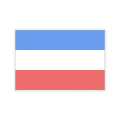 Flag of Mannheim Germany - STICKER Vinyl Kiss-Cut Decal 4 Inch Transparent - The Sticker Space