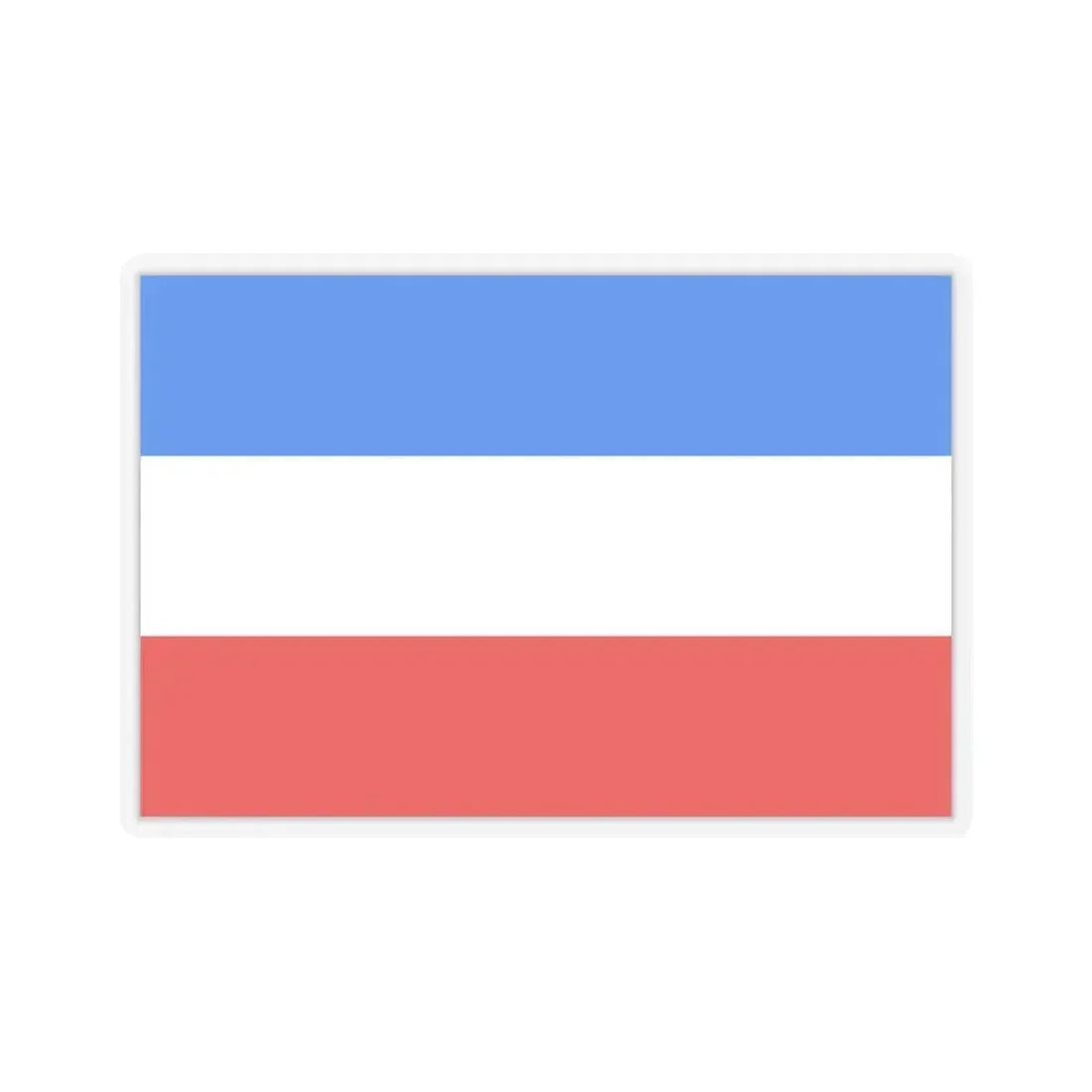 Flag of Mannheim Germany - STICKER Vinyl Kiss-Cut Decal 6 Inch Transparent - The Sticker Space