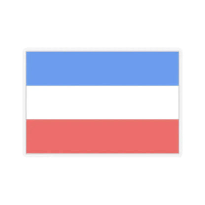 Flag of Mannheim Germany - STICKER Vinyl Kiss-Cut Decal 6 Inch Transparent - The Sticker Space