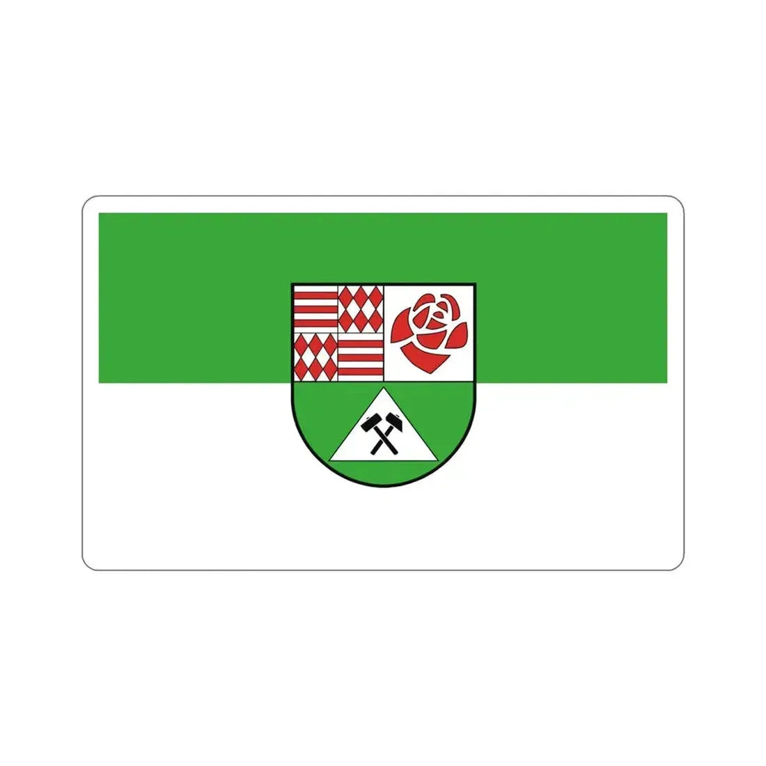 Flag of Mansfeld Südharz Germany STICKER Vinyl Die-Cut Decal 4 Inch - The Sticker Space