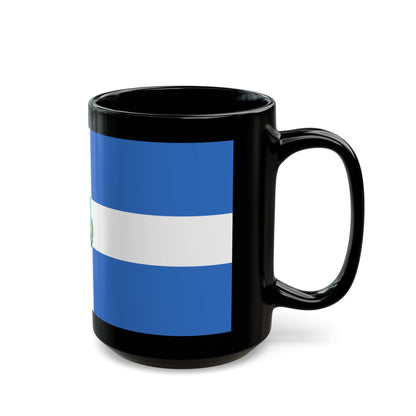 Flag of Manta Ecuador - Black Coffee Mug-The Sticker Space