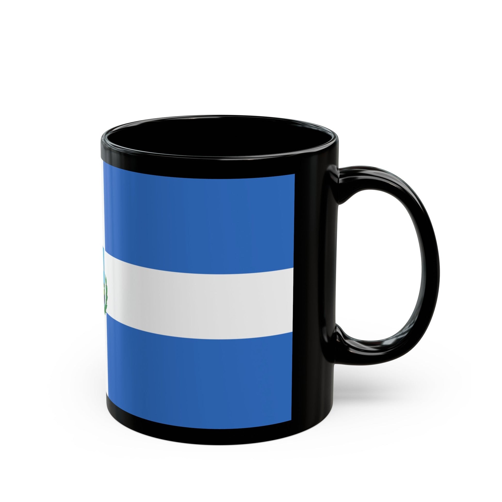 Flag of Manta Ecuador - Black Coffee Mug-The Sticker Space