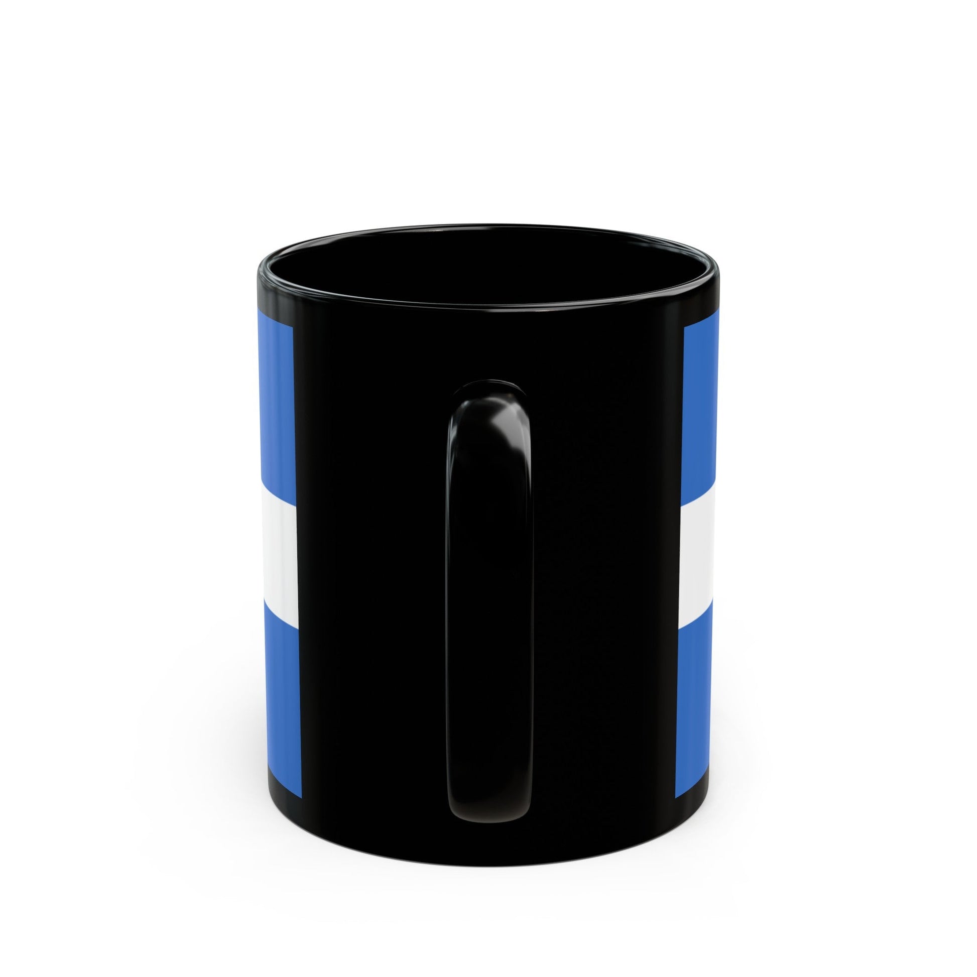 Flag of Manta Ecuador - Black Coffee Mug-The Sticker Space