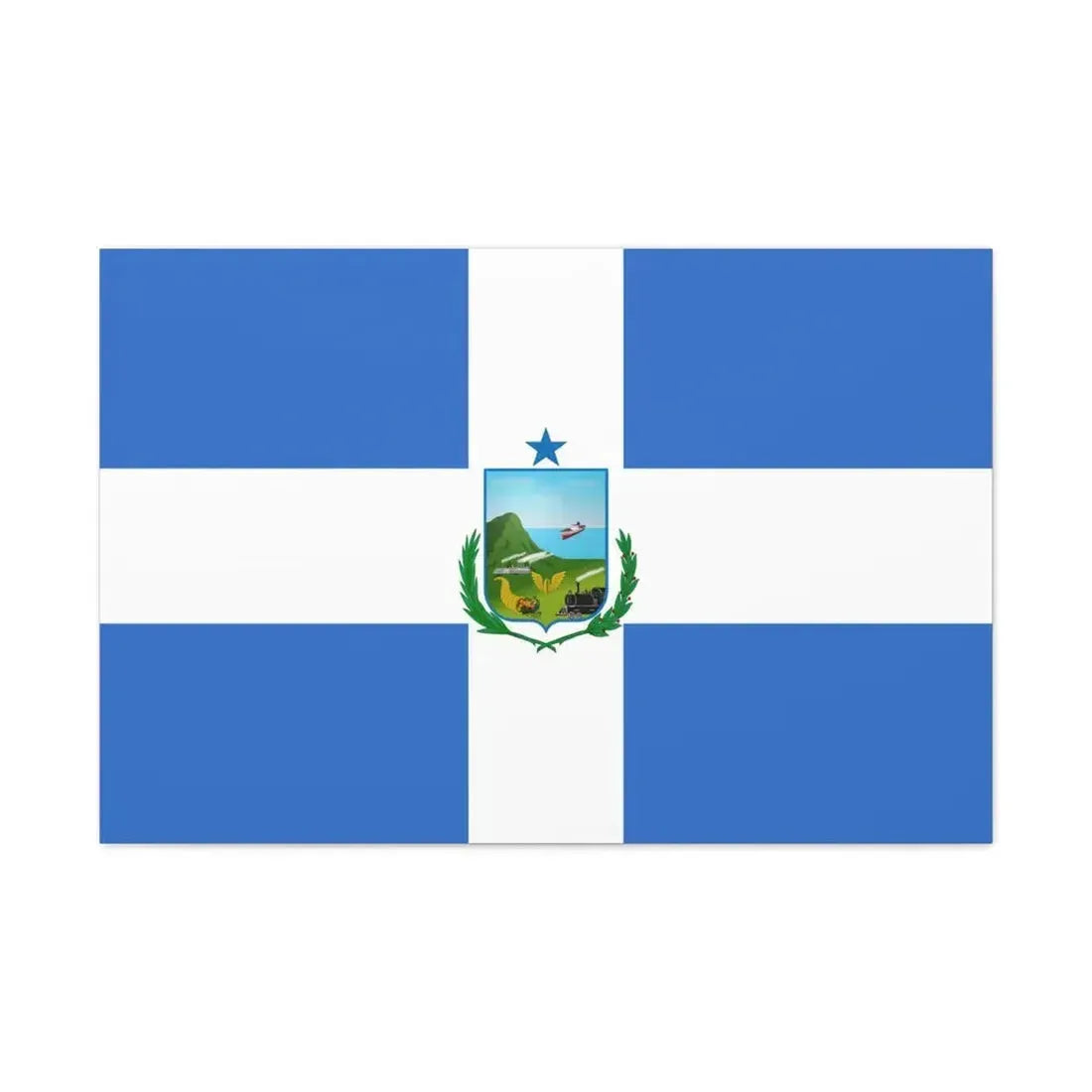 Flag of Manta Ecuador - Canvas Wall Art 36" x 24" 1.25" - The Sticker Space