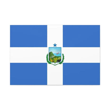 Flag of Manta Ecuador - Canvas Wall Art 36" x 24" 1.25" - The Sticker Space