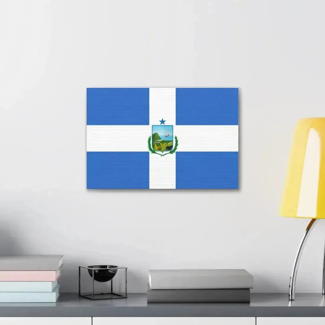 Flag of Manta Ecuador - Canvas Wall Art - The Sticker Space
