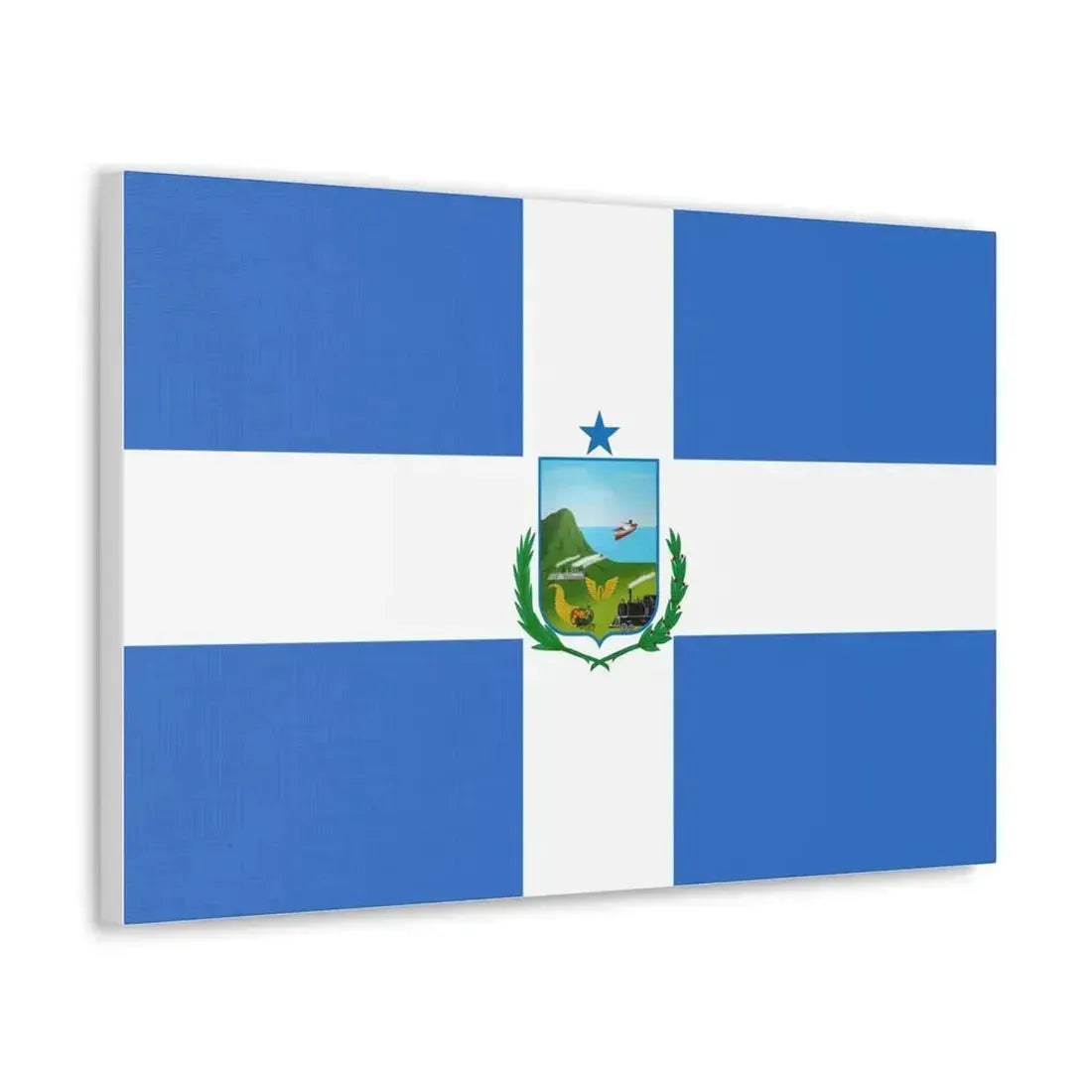Flag of Manta Ecuador - Canvas Wall Art - The Sticker Space