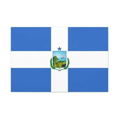 Flag of Manta Ecuador - Canvas Wall Art - The Sticker Space