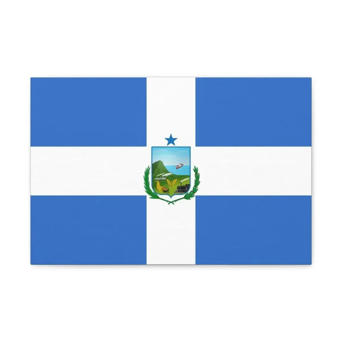 Flag of Manta Ecuador - Canvas Wall Art - The Sticker Space