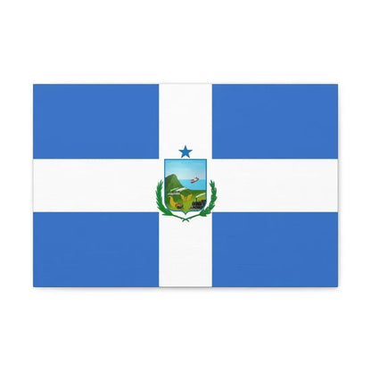 Flag of Manta Ecuador - Canvas Wall Art - The Sticker Space