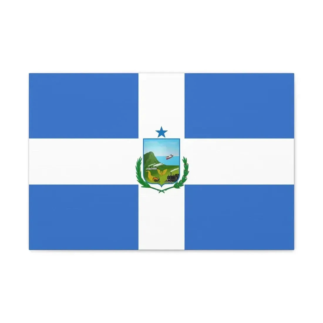 Flag of Manta Ecuador - Canvas Wall Art - The Sticker Space