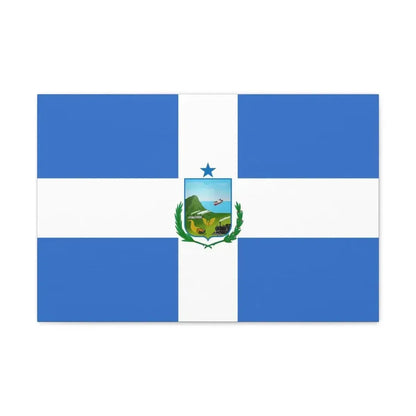 Flag of Manta Ecuador - Canvas Wall Art - The Sticker Space